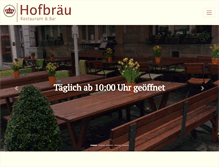 Tablet Screenshot of hofbraeu-bamberg.de
